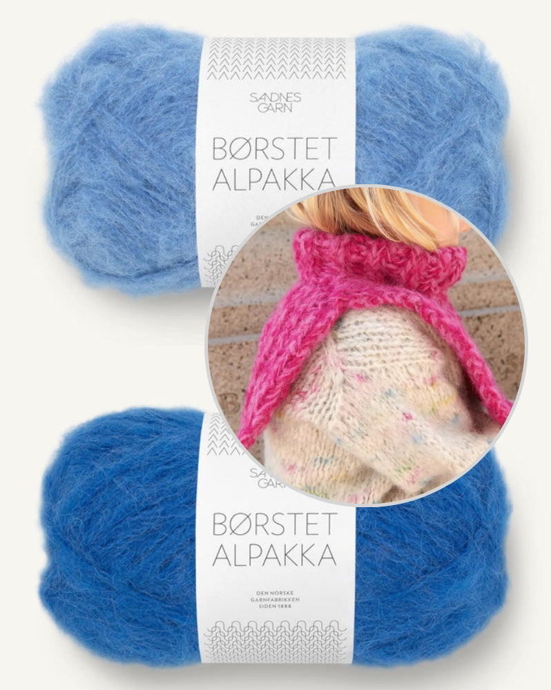 Hannah Neck Junior mit Borstet Alpakka von Sandnes Garn aus der Kollektion 2408 4