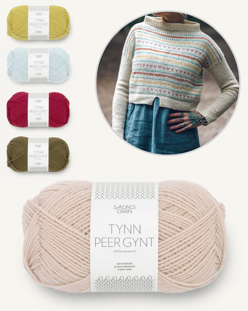 Heartstring Sweater von Andrea Mowry mit Tynn Peer Gynt von Sandnes Garn 8