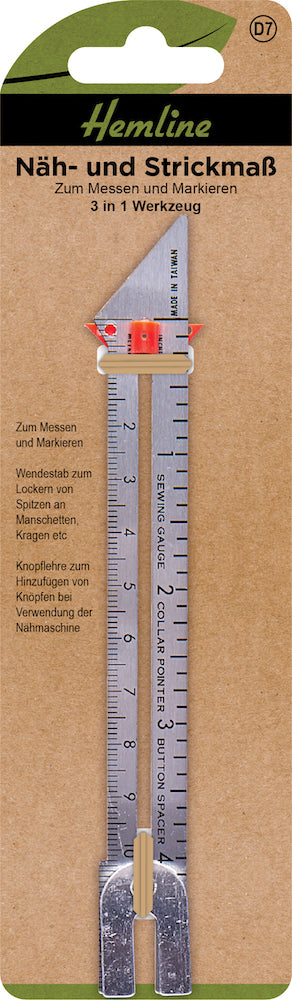 Hemline, Näh- und Strickmaß, Ansicht mit Verpackung