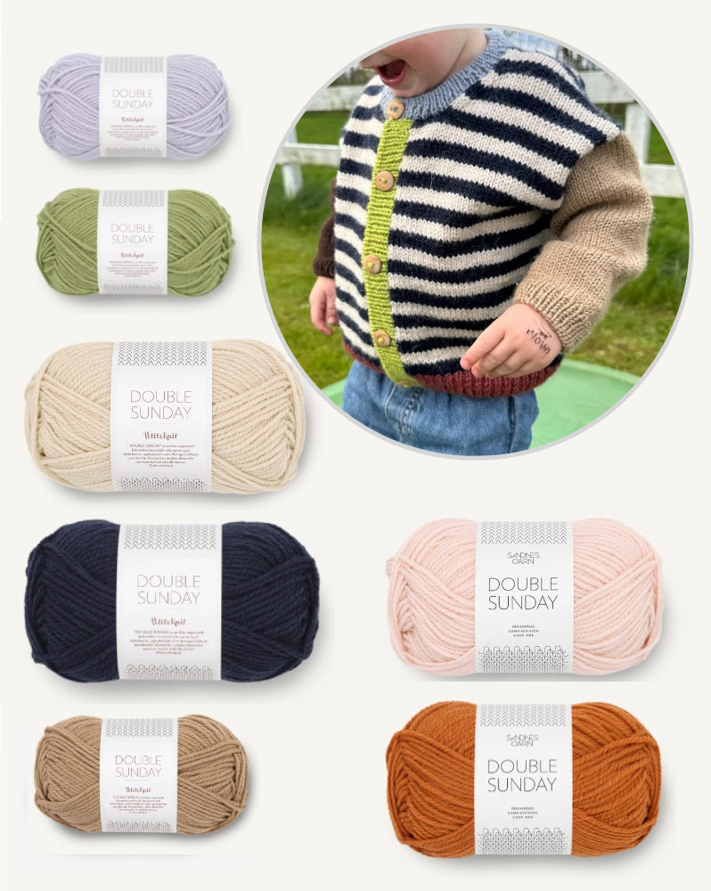 Holger Cardigan Kids mit Double Sunday von Sandnes Garn 8