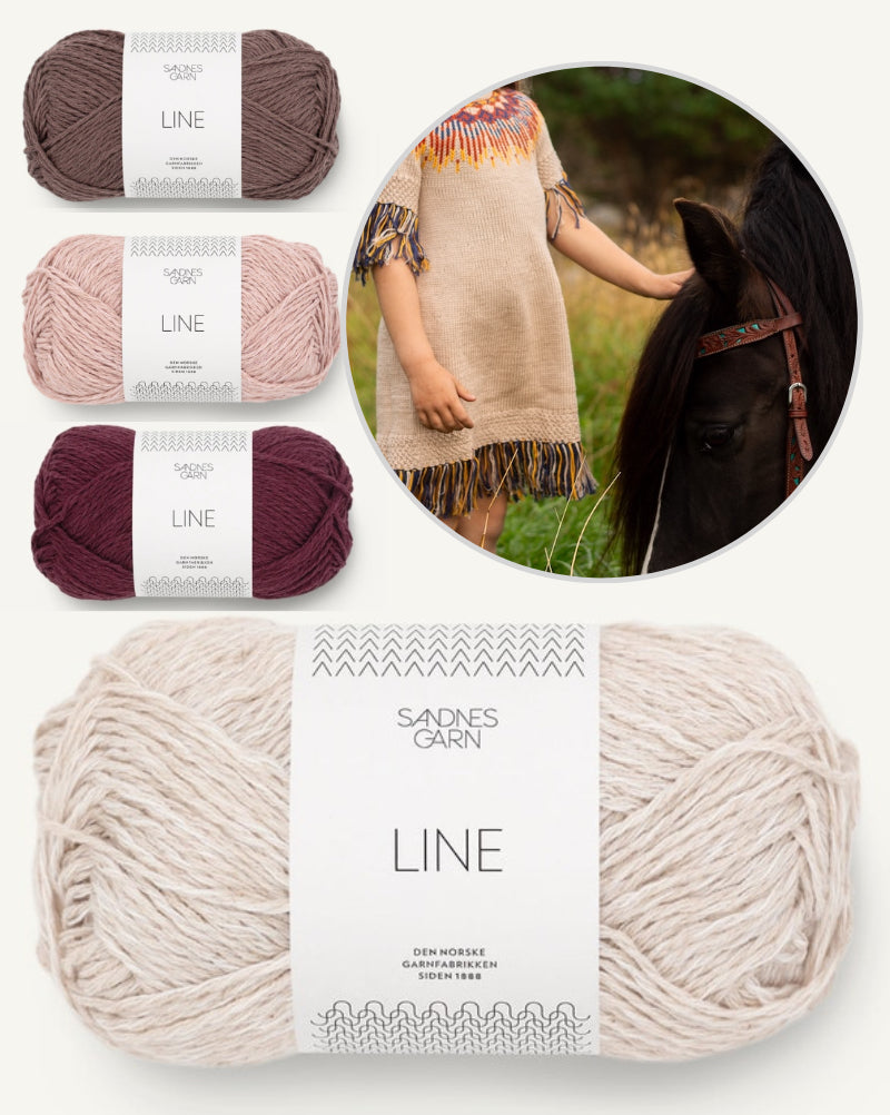 Linka Neumann Hopi Kleid Kinder mit Line von Sandnes Garn 7