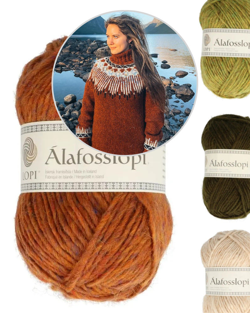 Hopi Polar Sweater von Linka Neumann als Strckset mit Alafosslopi von Lopi Island 8