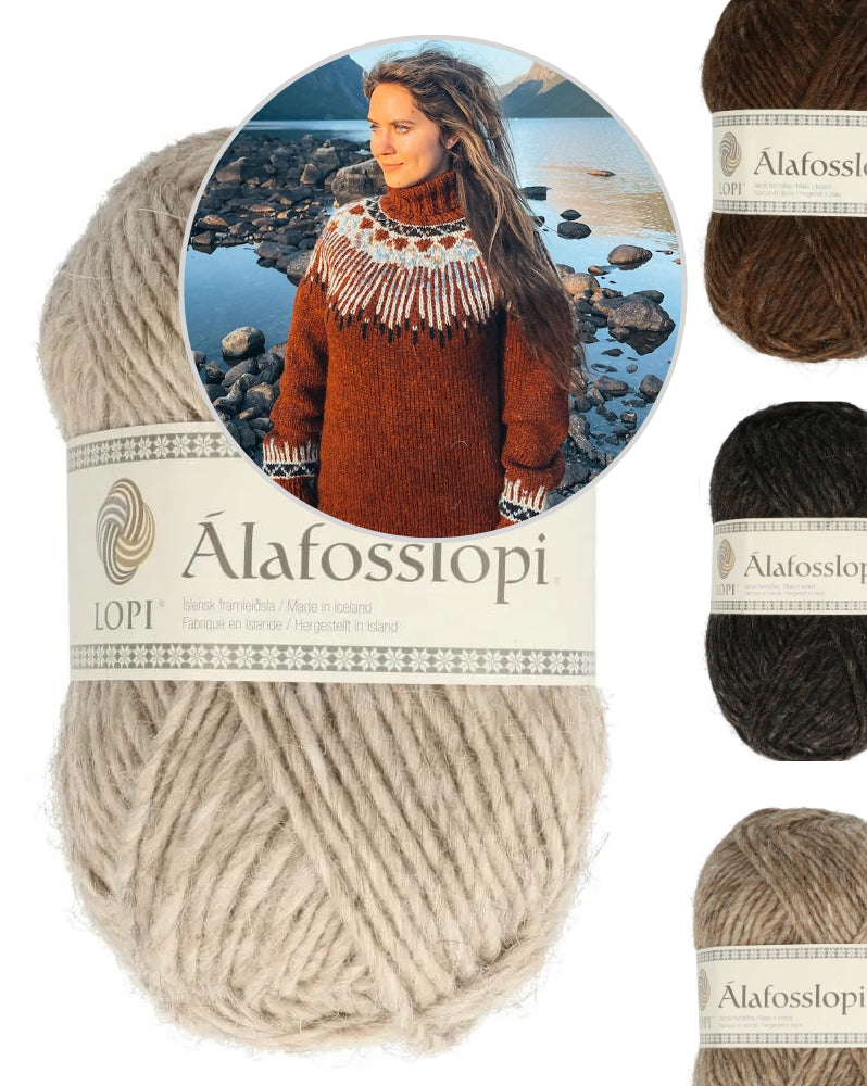 Hopi Polar Sweater von Linka Neumann als Strckset mit Alafosslopi von Lopi Island 11