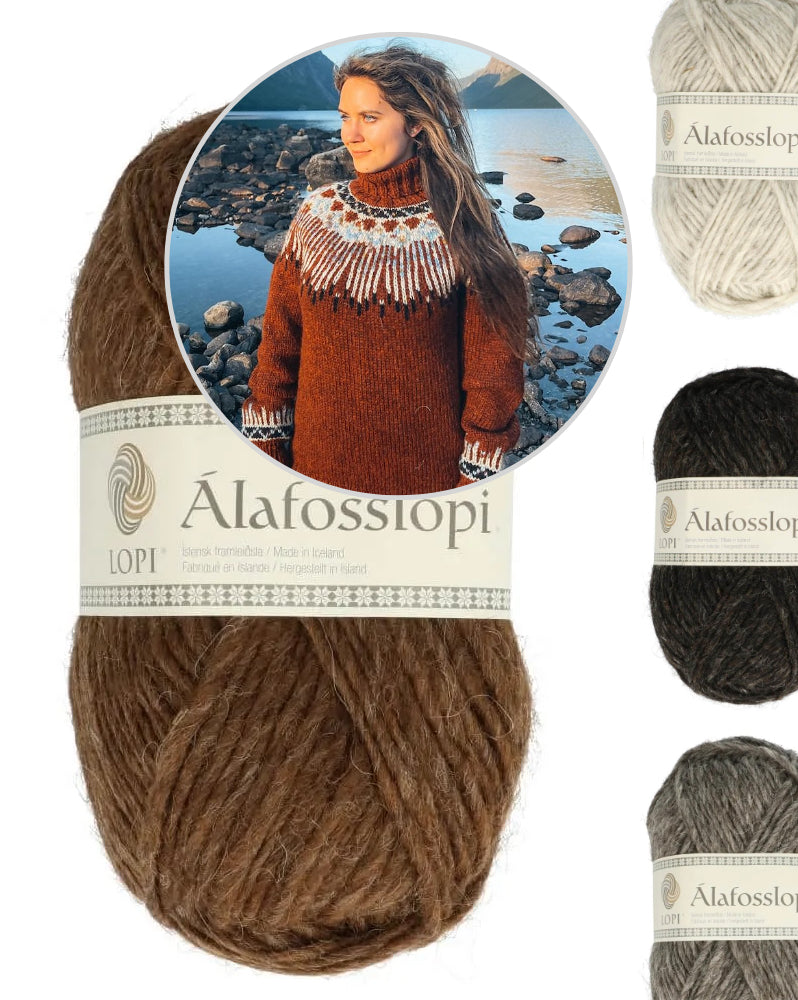 Hopi Polar Sweater von Linka Neumann als Strckset mit Alafosslopi von Lopi Island 9