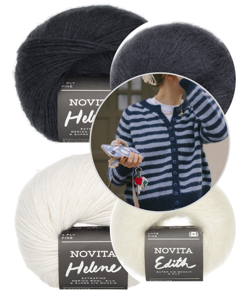 In My Stripes Era Cardi | Streifenliebe aus Helene und Edith von Novita