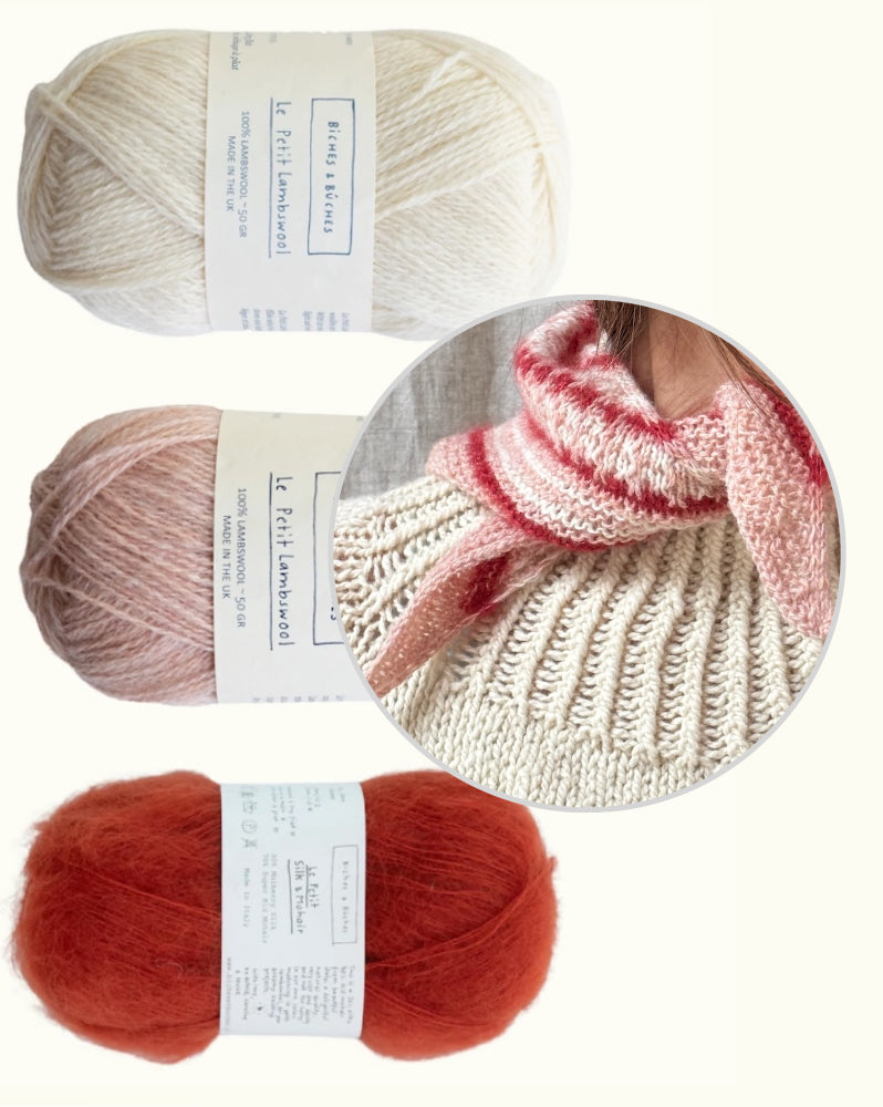 Isla Shawl Winter Edition | zart flauschig aus Le Petit Lambswool und Le Petit Silk & Mohair von Biches & Bûches