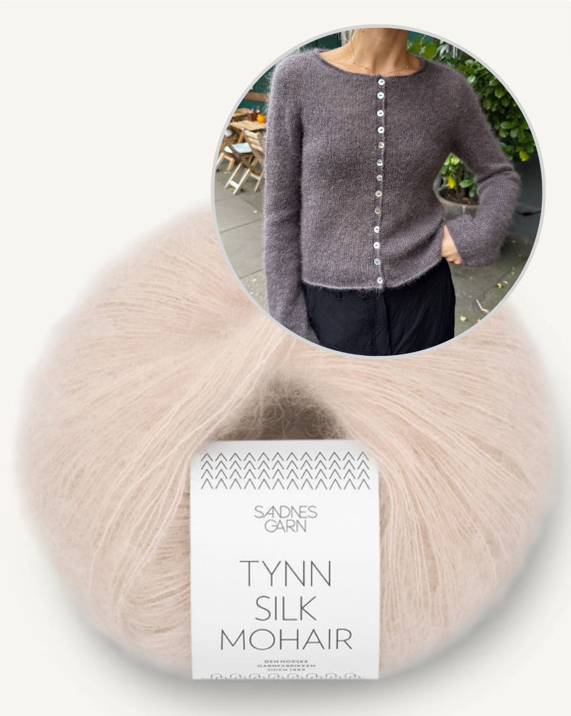 Ivy Cardigan von PetiteKnit mit Tynn Silk Mohair von Sandnes Garn 13