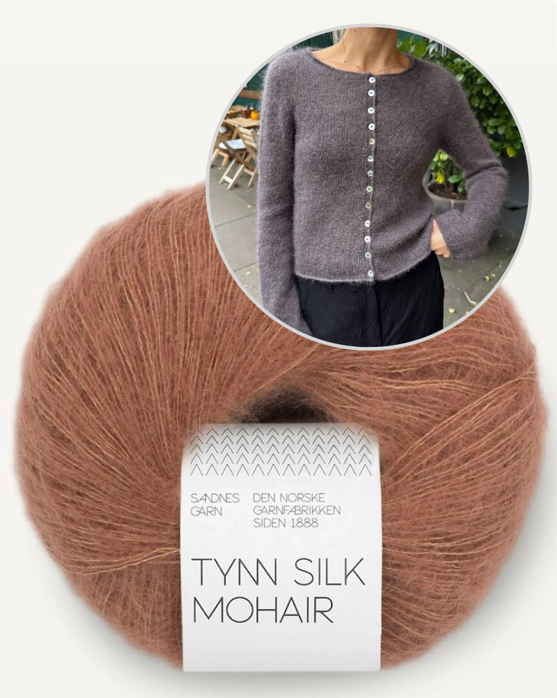 Ivy Cardigan von PetiteKnit mit Tynn Silk Mohair von Sandnes Garn 14