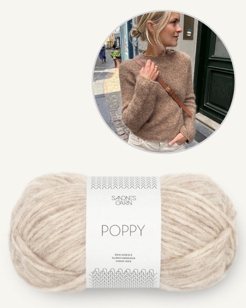 PetiteKnit Ivy Sweater mit Poppy von Sandnes Garn 8