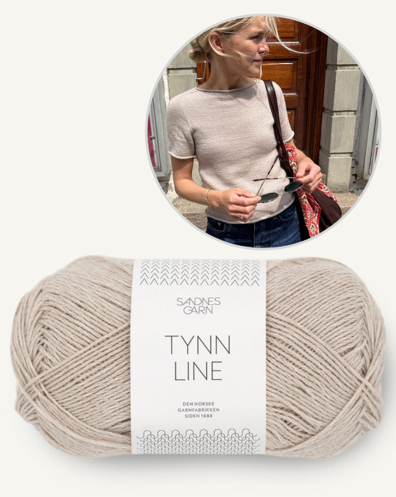 Ivy Tee von PetiteKnit mit Tynn Line von Sandnes Garn 7