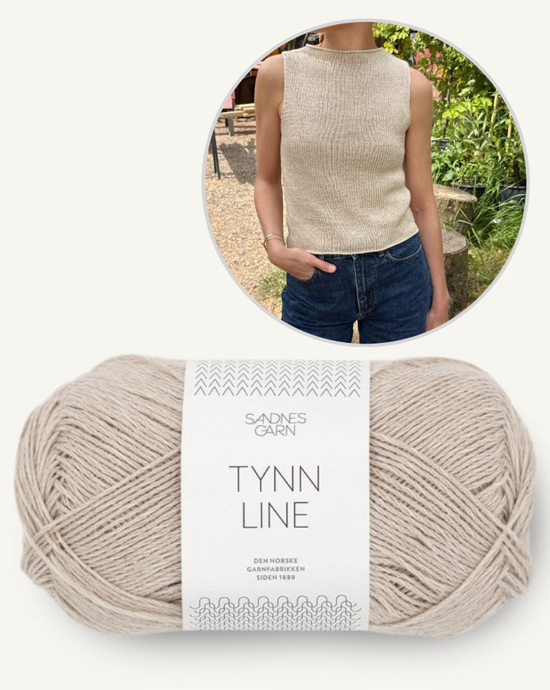 Ivy Top von PetiteKnit mit Tynn Line von Sandnes Garn 11