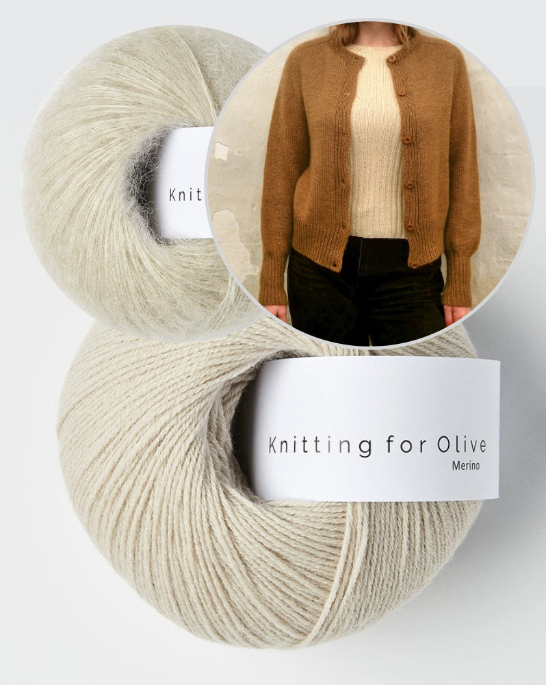 Johanne Cardigan | elegant und Basic aus Merino und Soft Silk Mohair