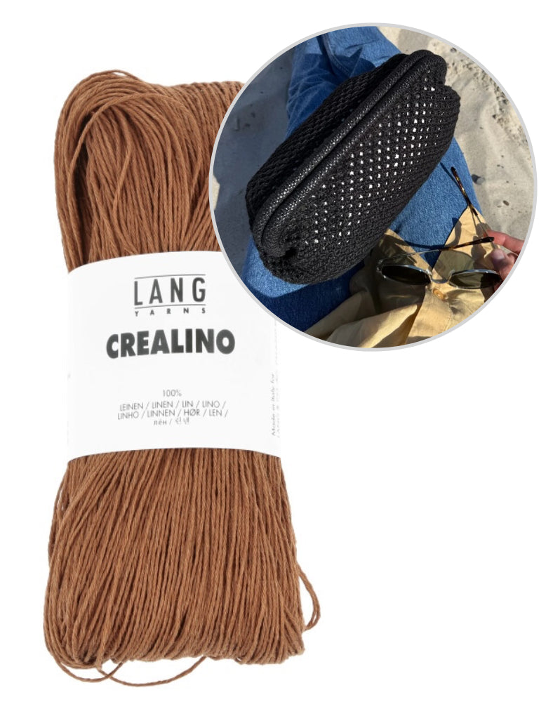Juno Clutch - Leinen | aus Crealino von Lang Yarns