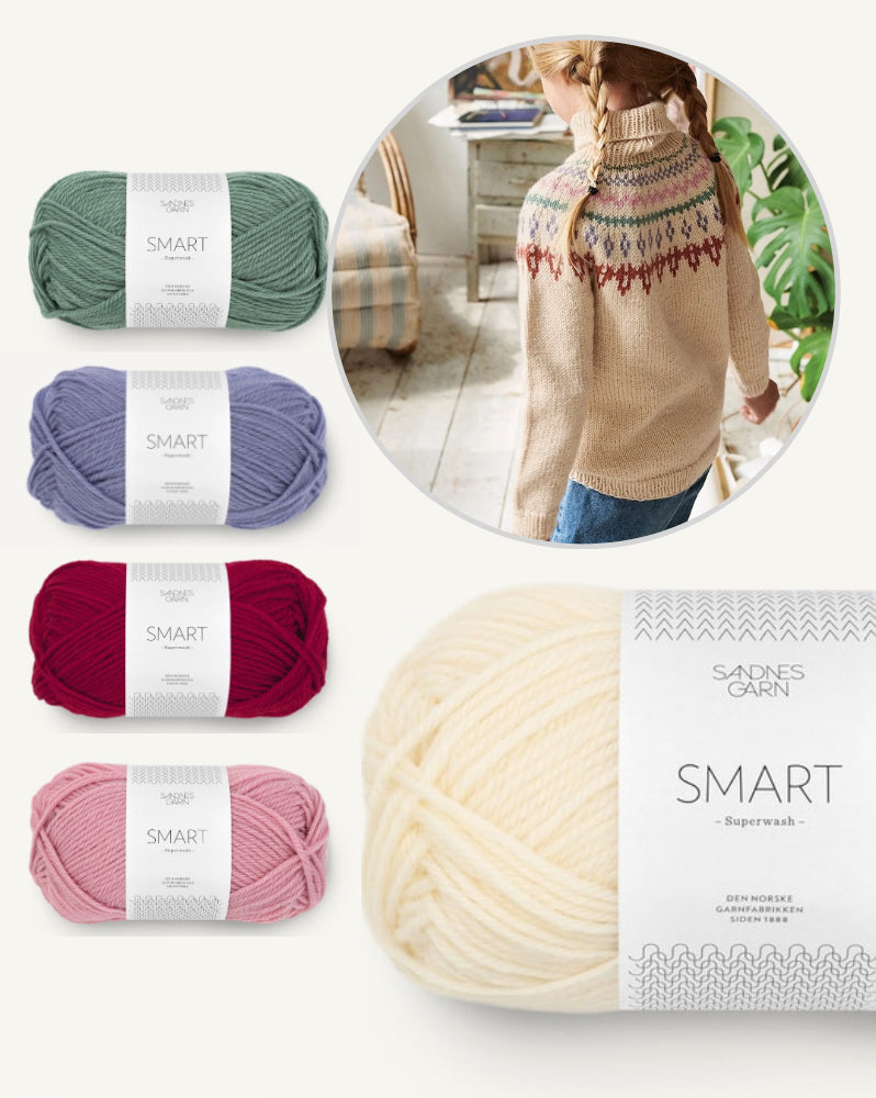 Kindheitspullover | Norwegermuster mit Smart von Sandnes Garn