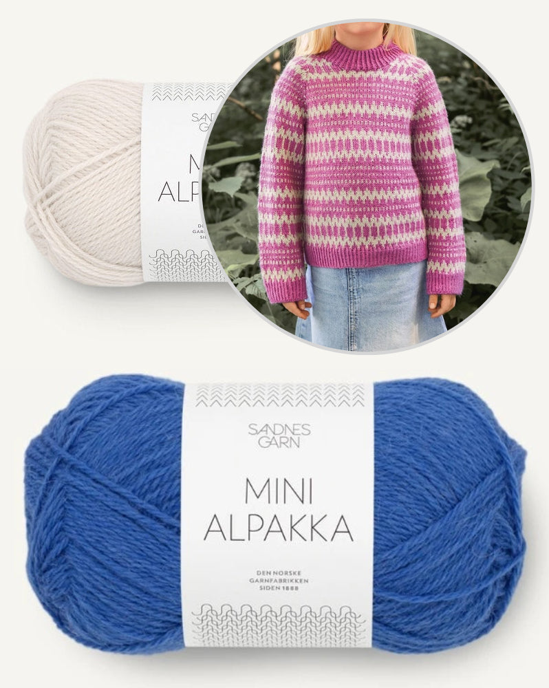 Pull enfant Kleiva | Ensemble de tricot avec instructions imprimées 2411 Norske Ikoner Barn