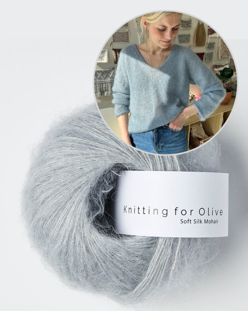 PetiteKnit Kumulus Bluse mit Soft Silk Mohair von Knitting for Olive 9