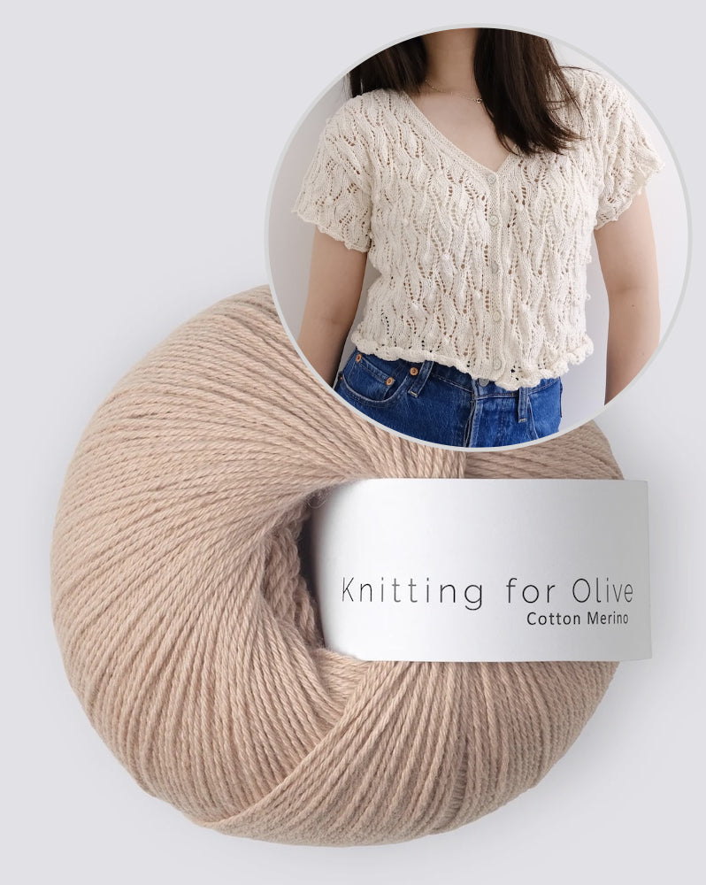 Soumine Kim Laurier Cardigan mit Cotton Merino von Knitting for Olive 11