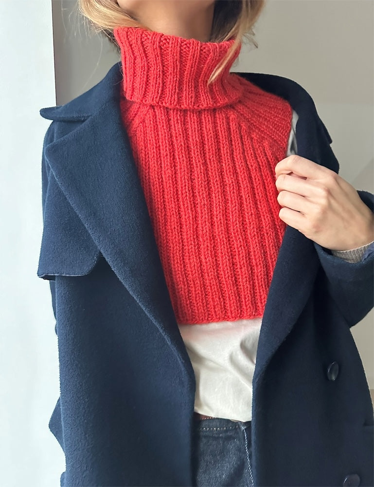 Note Rib Neck von LeKnit mit Alpakka Ull von Sandnes Garn 1
