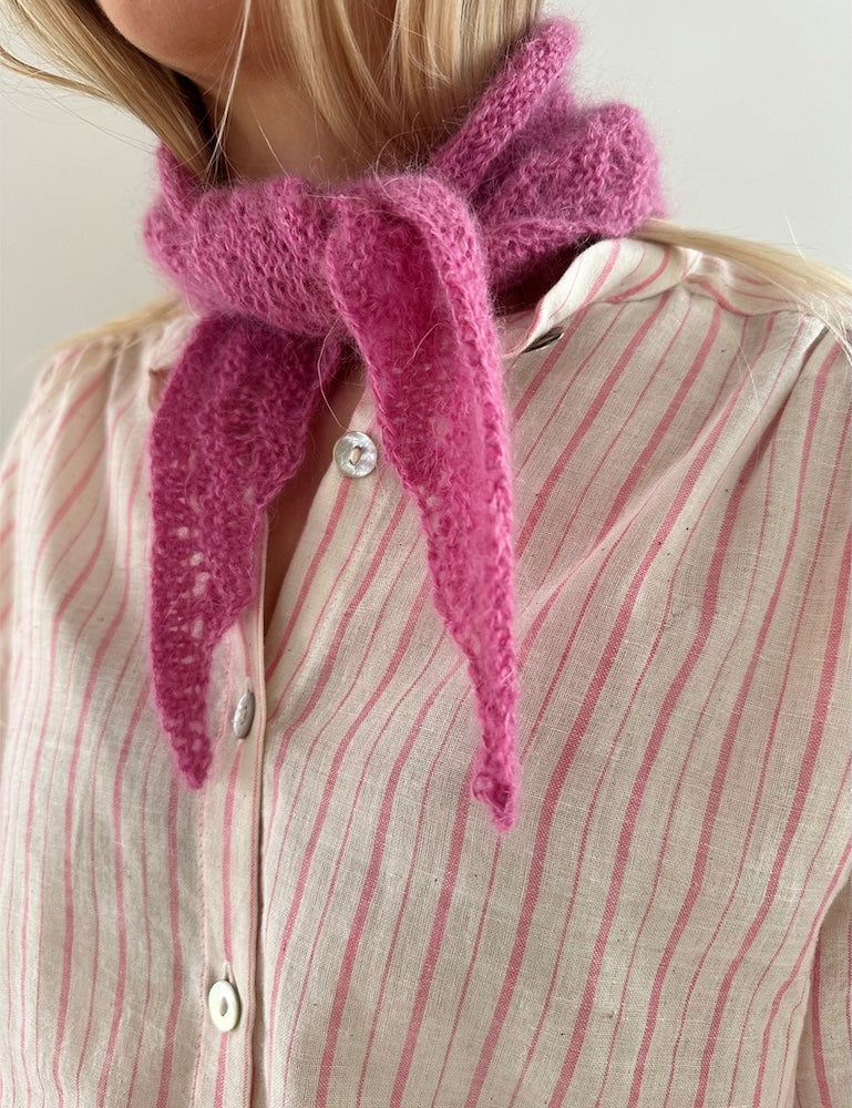 Peacock Scarf - Sandnes Edition | leichtes Pfauenmuster aus Alpakka Folgetrad und Tynn Silk Mohair