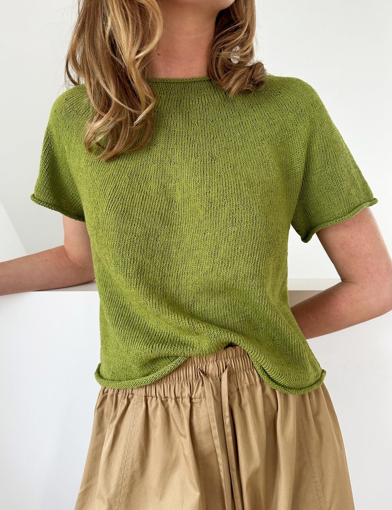 LeKnit Plain Yoke Tee 28 Sandnes Edition mit Tynn Line von Sandnes Garn 1