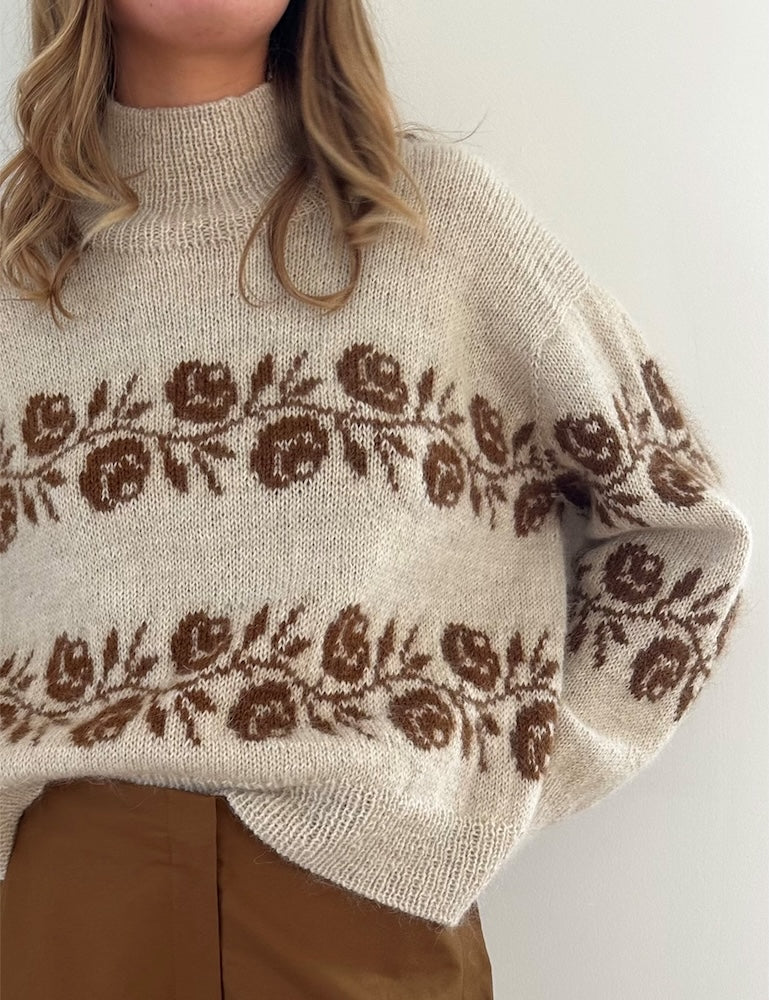 Leknit Rosie Sweater aus Tynn Peer Gynt und Tynn Silk Mohair von Sandnes Garn 1