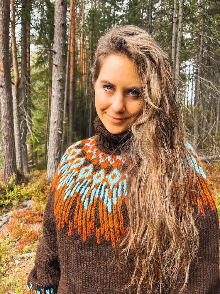 Hopi Polar Sweater von Linka Neumann als Strckset mit Alafosslopi von Lopi Island 5