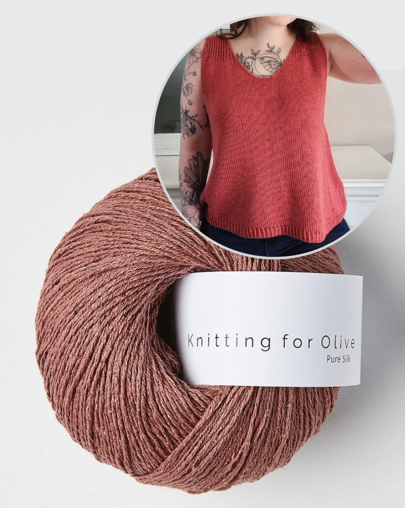 Liserne Top | feine A-Linie aus Pure Silk von Knitting for Olive