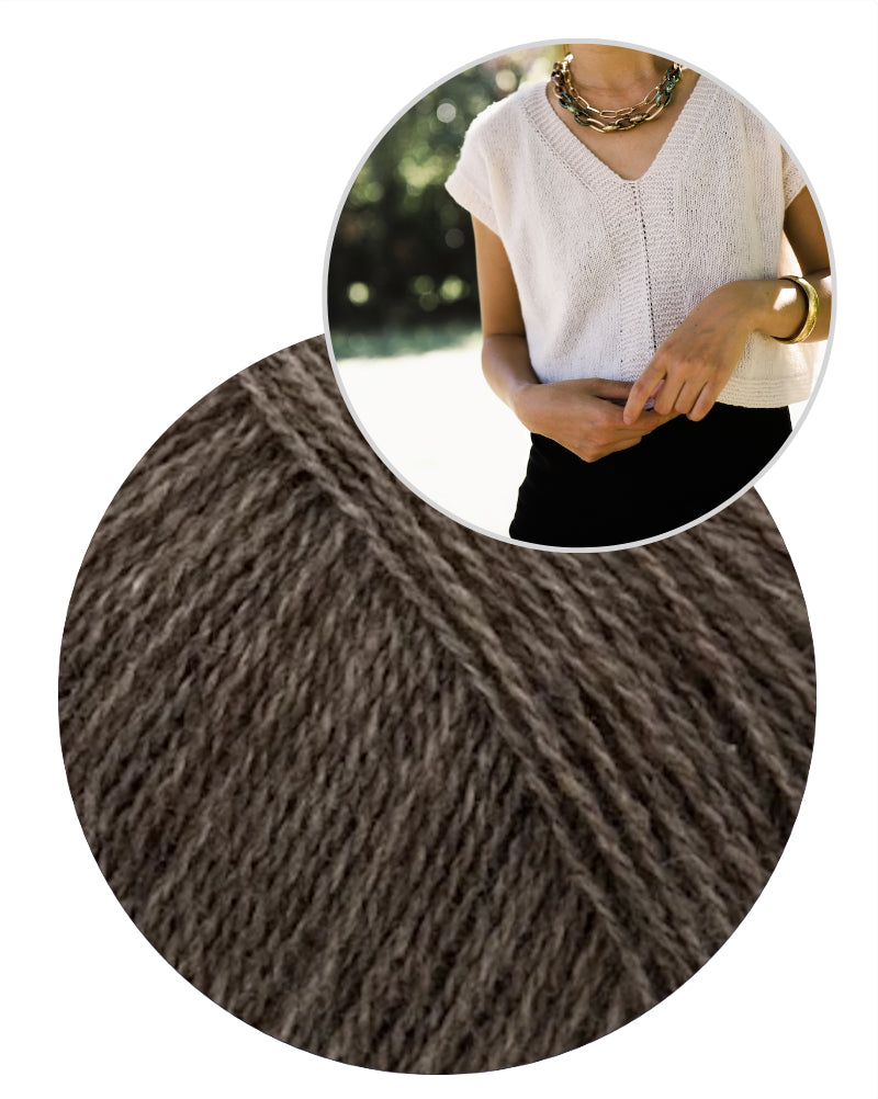 Little Something Tee von Minimi Knit Design aus Cashmere Lace von Gepard Garn 12