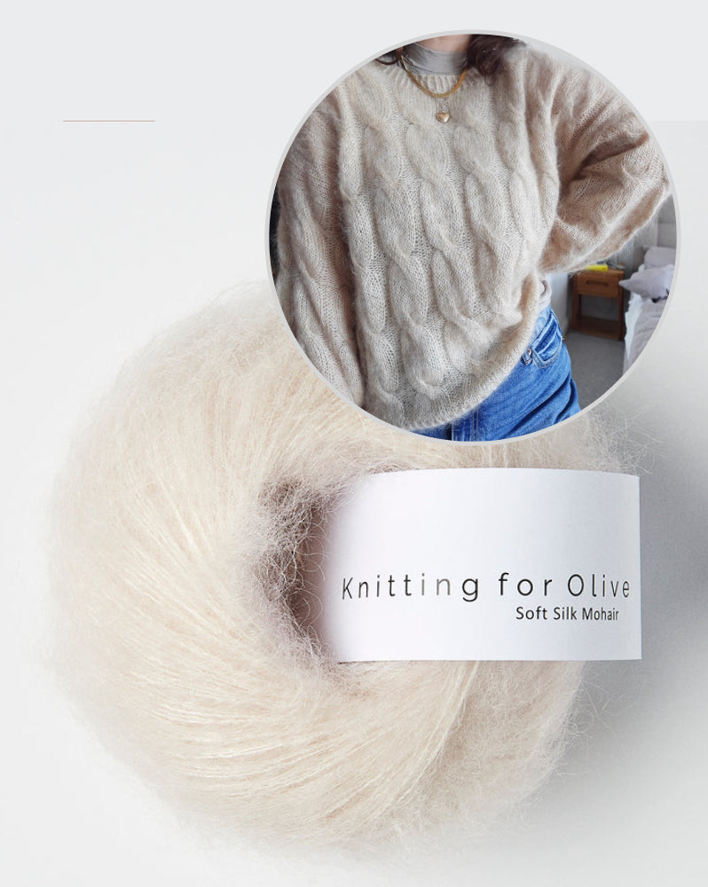 Louise Blouse von wemadewardrobe mit Soft Silk Mohair von Knitting for Olive 10