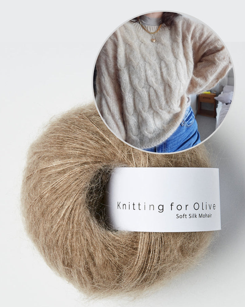 Louise Blouse von wemadewardrobe mit Soft Silk Mohair von Knitting for Olive 13