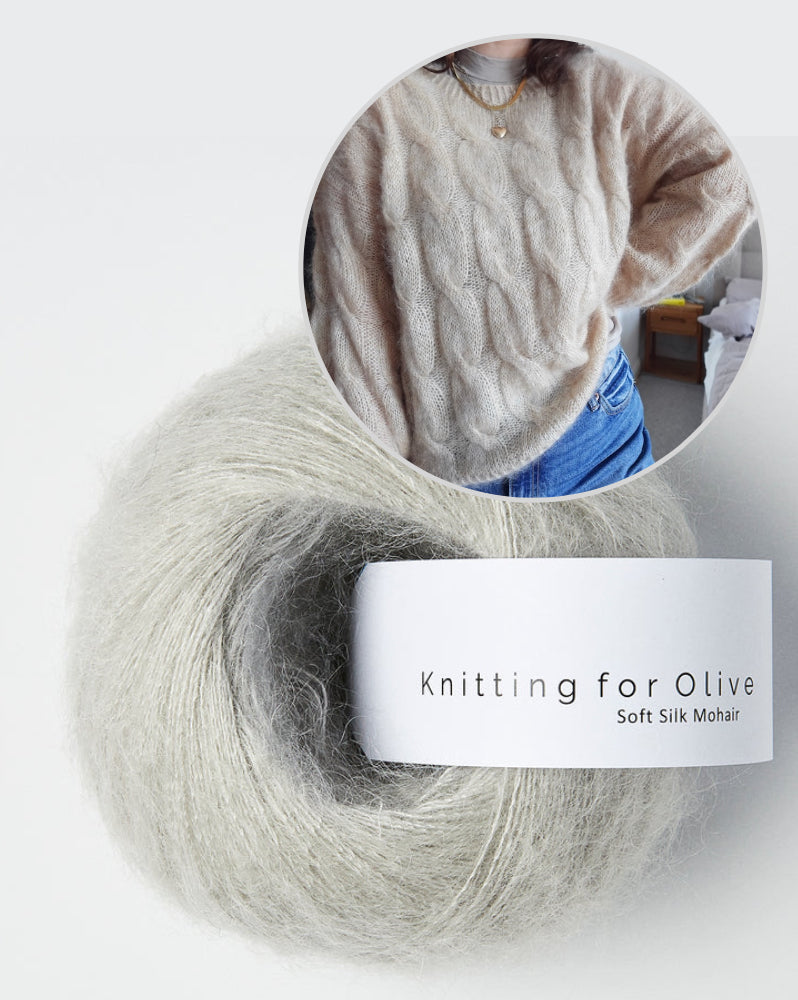 Louise Blouse von wemadewardrobe mit Soft Silk Mohair von Knitting for Olive 12