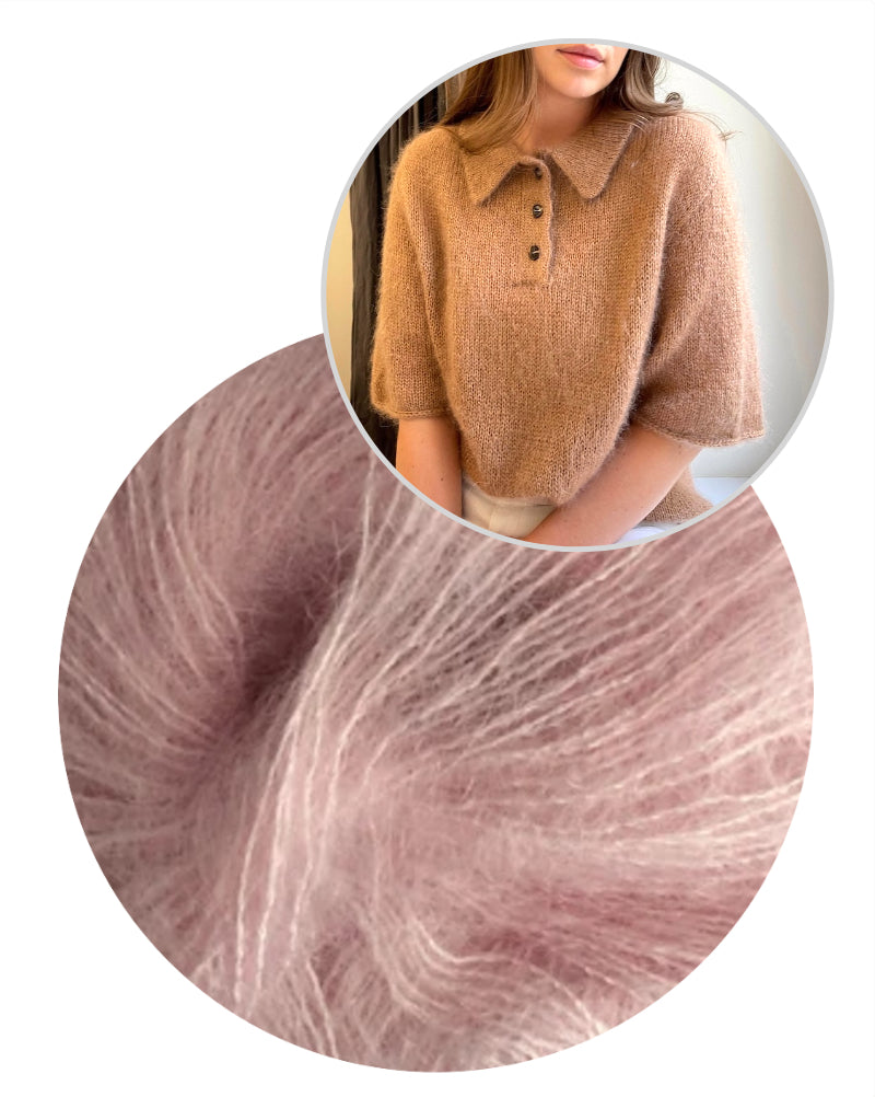 Maren Tee von Moreca Knit mit Kid Seta / Tweed von Gepard Garn 11