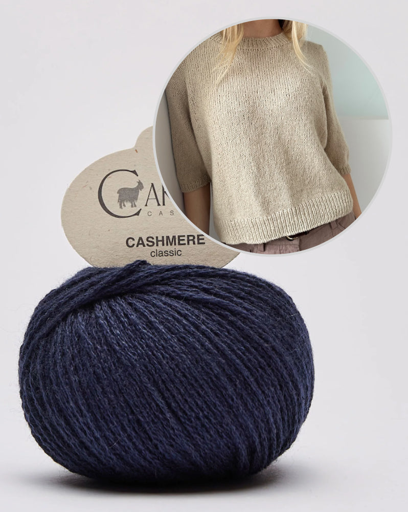 Maria Blouse - kurze Ärmel | bezaubernd weiches Shirt aus Classic Cashmere von Cardiff