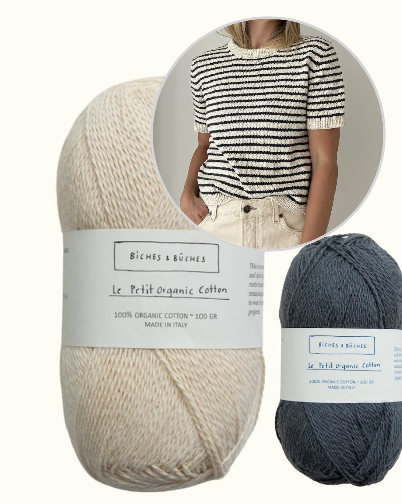 Maritime Tee | sommerliche Streifen aus Le Petit Organic Cotton von Biches & Bûches