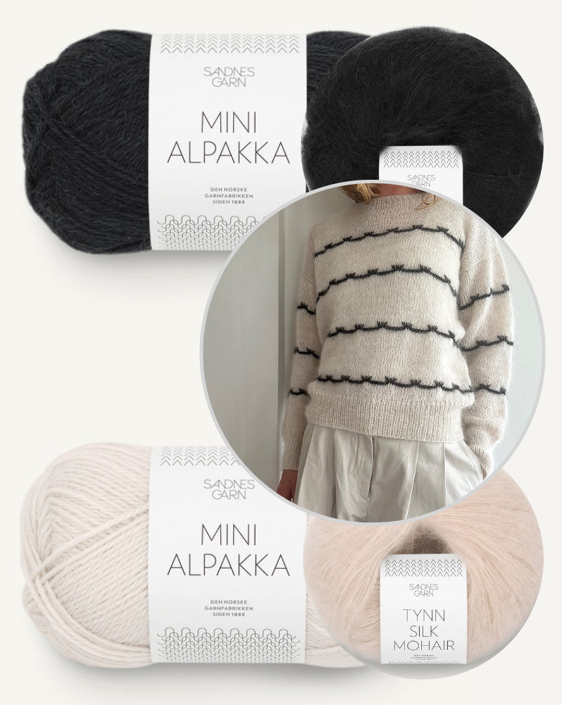 Mascara Sweater mit Mini Alpakka und Tynn Silk Mohair von Sandnes Garn 5