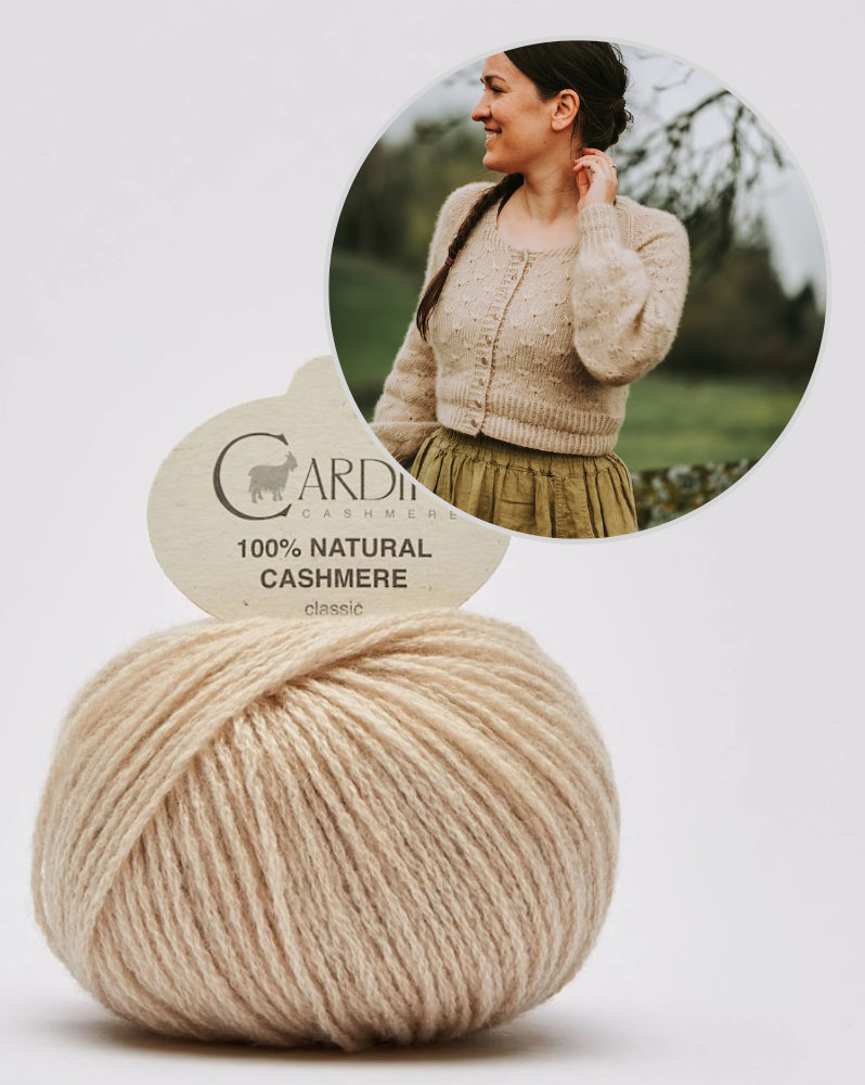 Meadowflower Cardigan von Kleinigkeitenliebe mit Classic Cashmere von Cardiff 10