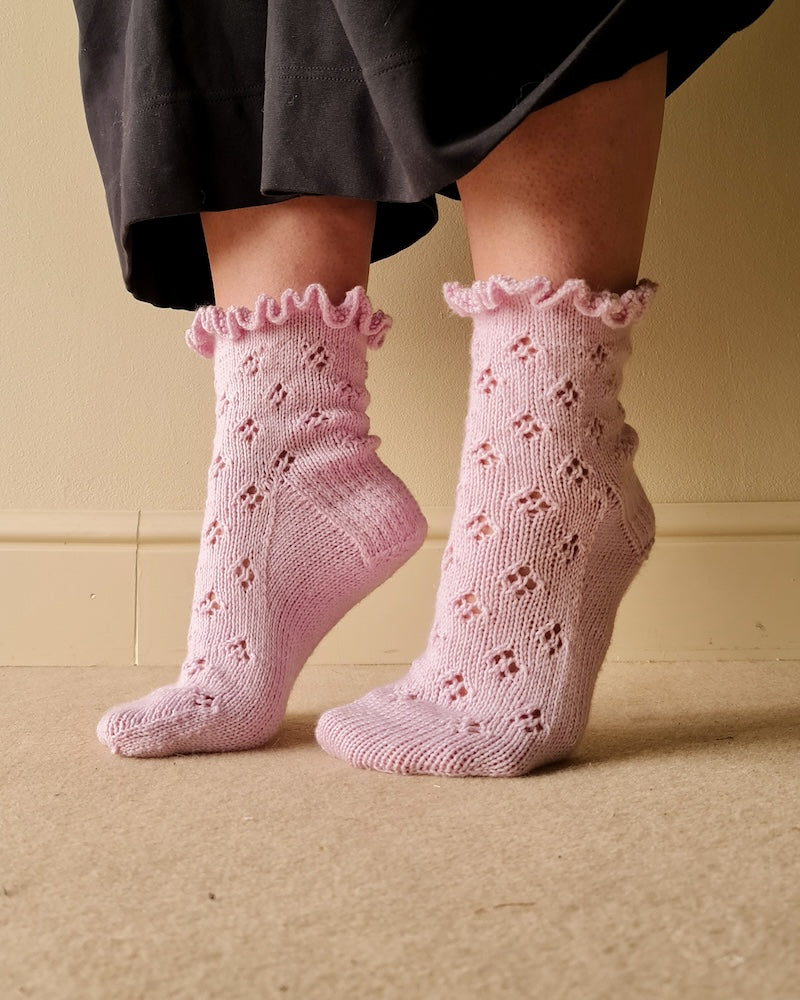 Chaussettes de danseuse du milieu de l’été | chaussettes à volants enchanteresses avec Cashmere Premium