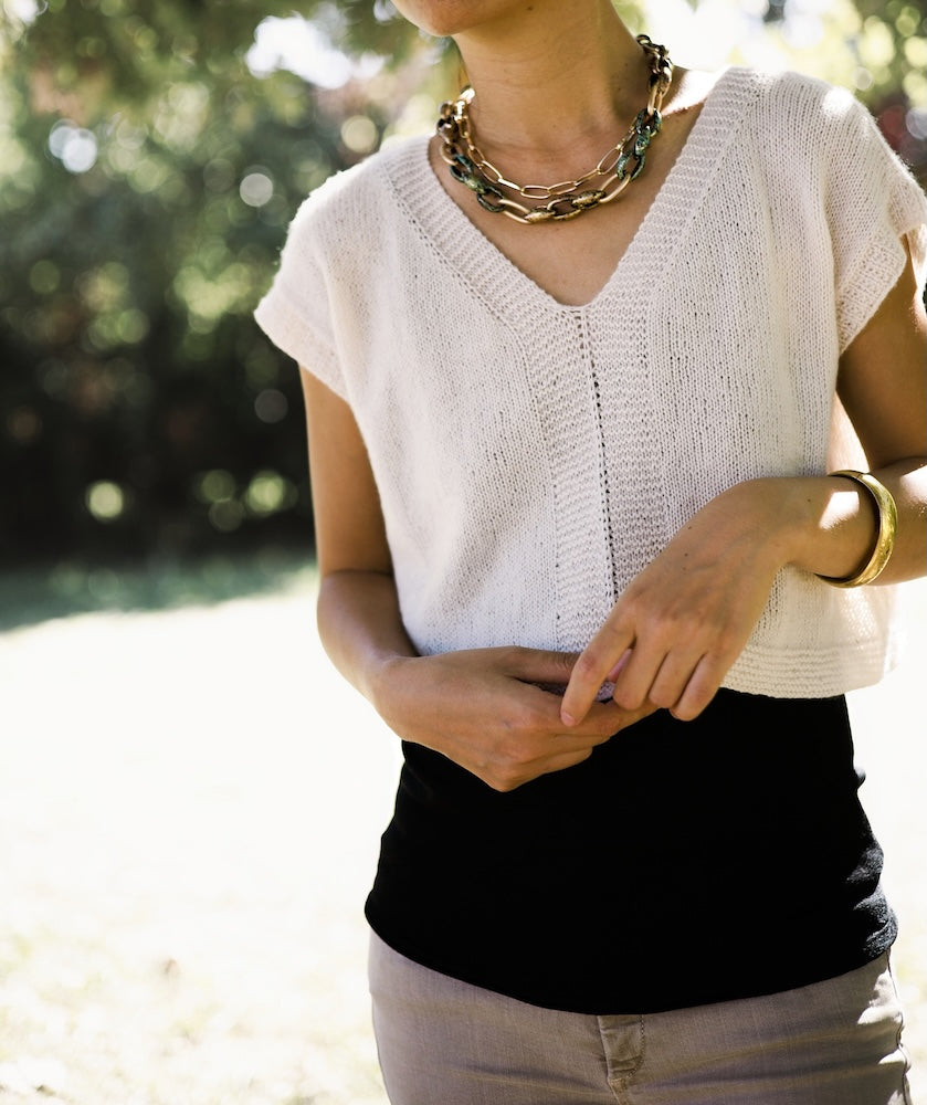 Little Something Tee von Minimi Knit Design aus Cashmere Lace von Gepard Garn 1