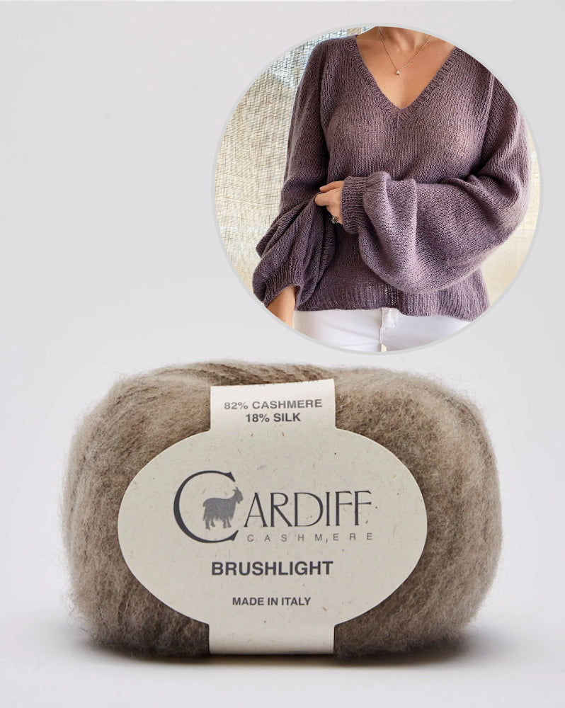 Mollis Sweater Blouse | zart und weich aus Brushlight von Cardiff Cashmere