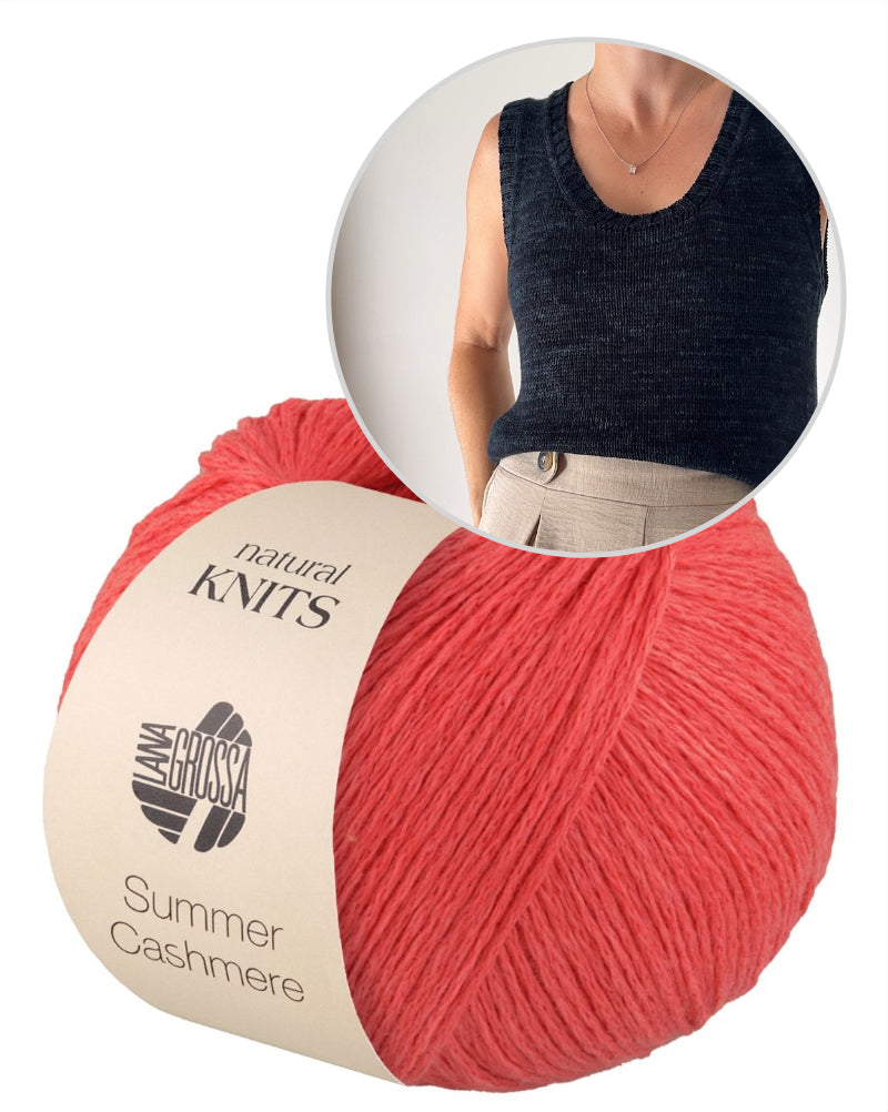Moon Column Shirt | zartes Basic Top aus Summer Cashmere von Lana Grossa