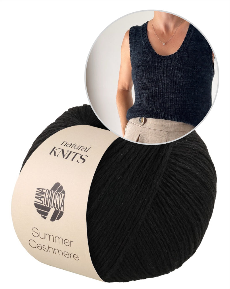 Moon Column Shirt | zartes Basic Top aus Summer Cashmere von Lana Grossa