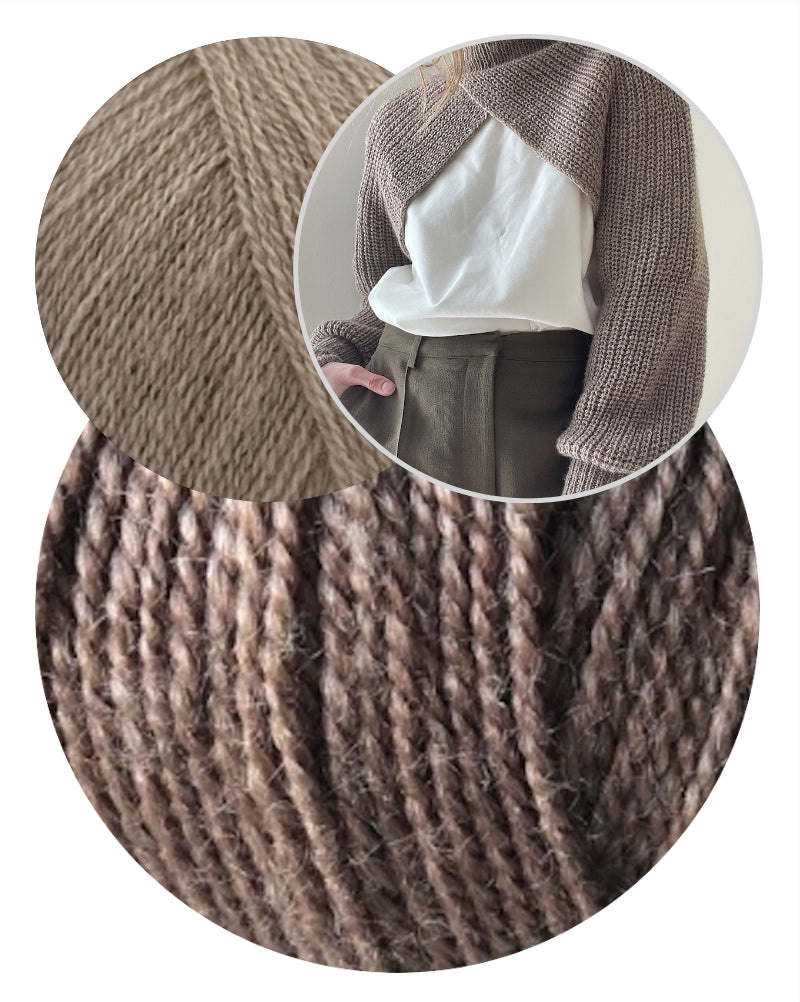 Aegyoknit Narae cropped Sweater mit Wild & Soft und Cashmere Lace von Gepard Garn 7