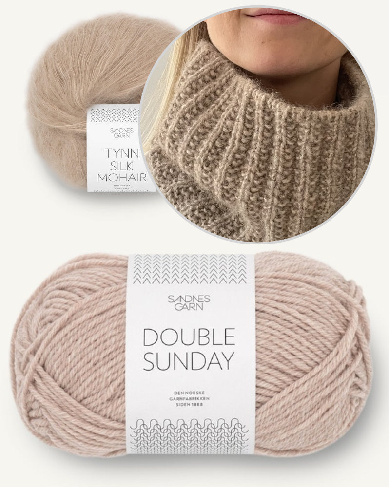 Naruto Neckwarmer von Coco Amour Knitwear mit Double Sunday und Tynn Silk Mohair von Sandnes Garn 6