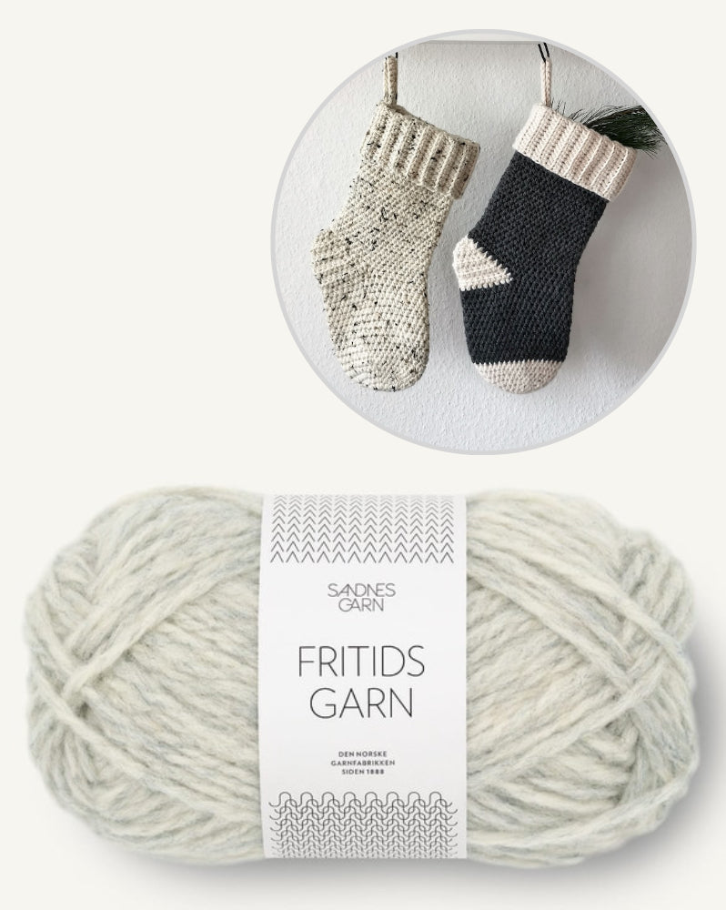 Nikolaus Strumpf | weihnachtlich aus Fritidsgarn von Sandnes Garn