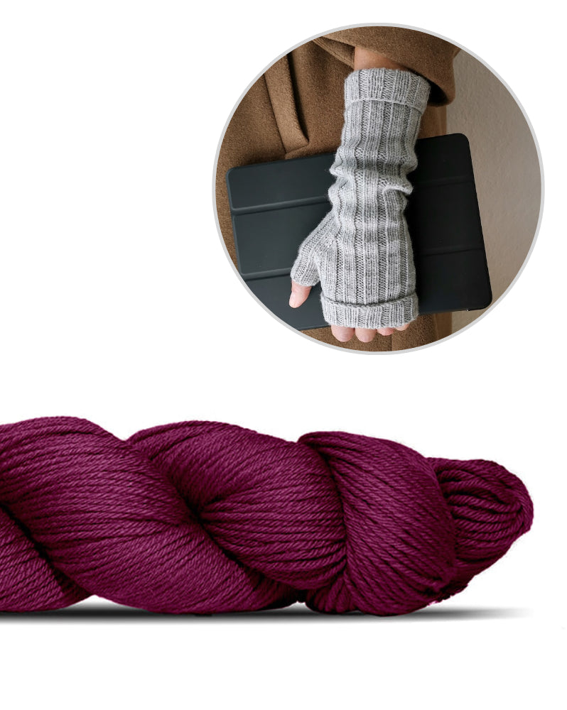 Nola Handstulpen - Merino | schlicht und schön aus Cheeky Merino Joy von Rosy Green Wool