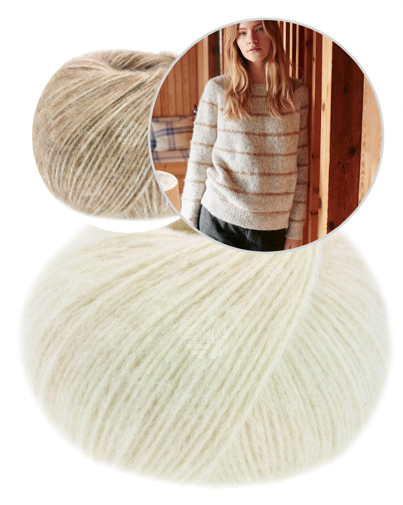 Lana Grossa Nordic Stripes Sweater mit Natural Alpaca Pelo von Lana Grossa 5