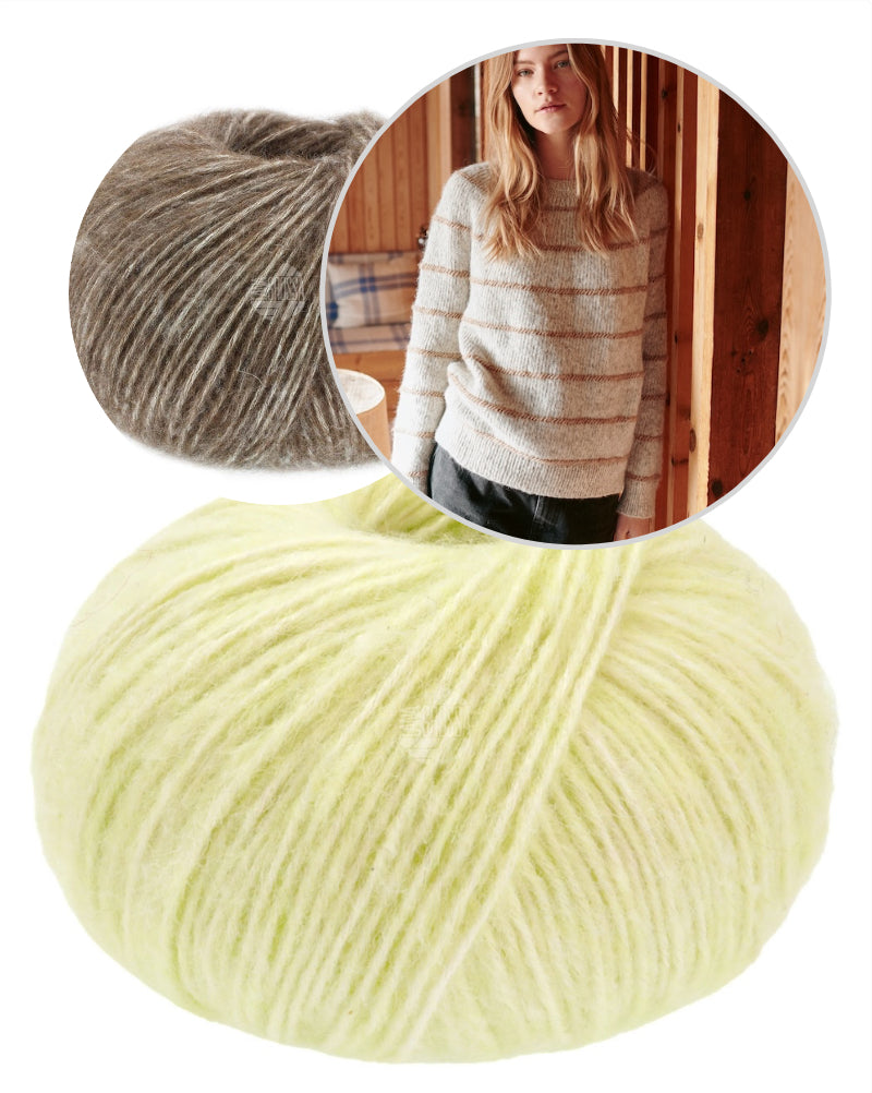 Lana Grossa Nordic Stripes Sweater mit Natural Alpaca Pelo von Lana Grossa 9