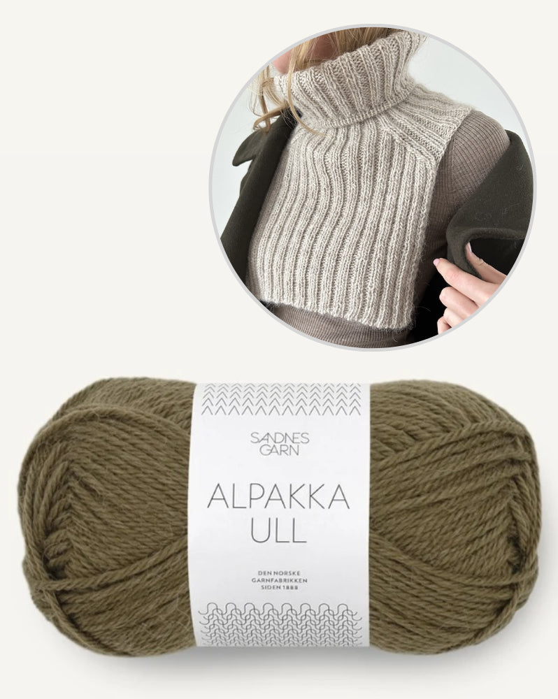 Note Rib Neck von LeKnit mit Alpakka Ull von Sandnes Garn 14