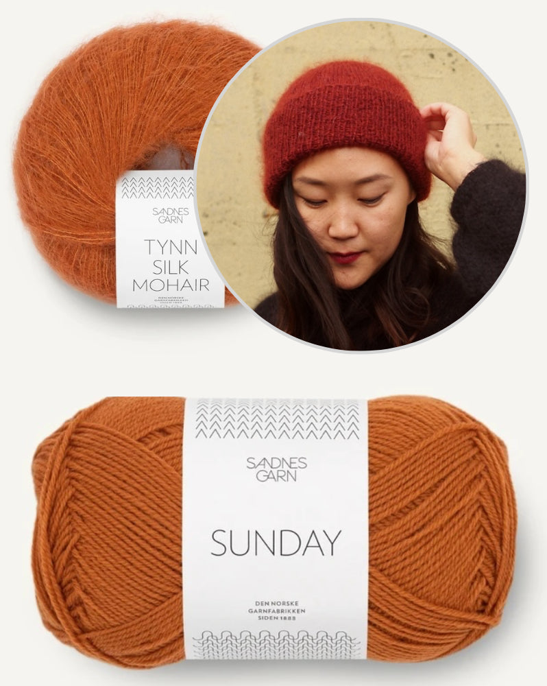 November Beanie von Novemberknits mit Sunday und Tynn Silk Mohair von Sandnes Garn 5