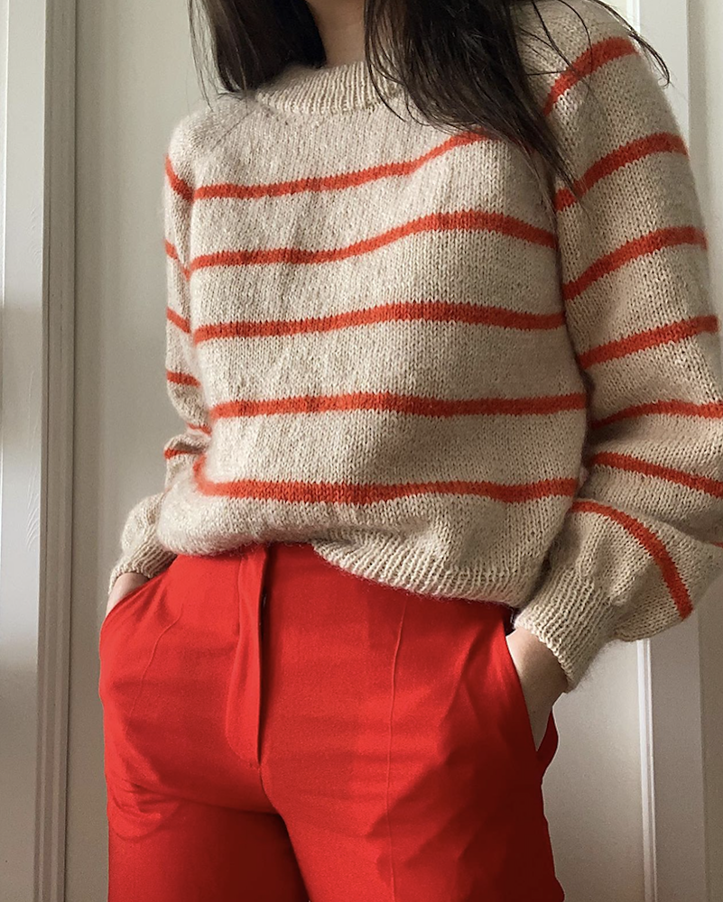 Novemberknits Sunde Sweater mit Sunday und Tynn Silk Mohair von Sandnes Garn 1